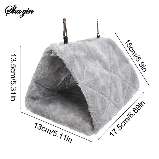 Hanging Parrot Hammock with Winter Warmth for Parrots and Parrotlets 4