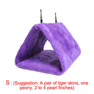 Hanging Parrot Hammock with Winter Warmth for Parrots and Parrotlets