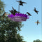 Hummingbird Feeder with Ant-Proof System and Bee-Resistant Hex Design for Outdoor Use