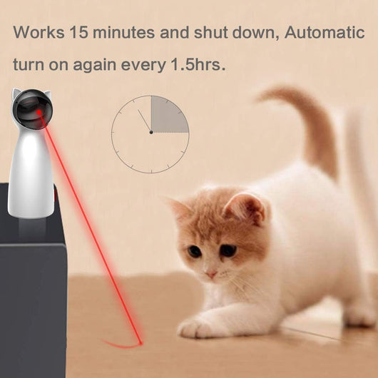 Interactive Cat Laser Toy with Adjustable Speed and Dual Power Supply for Active Cats 1