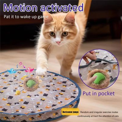 Interactive Cat Toy Ball with Motion Activation for Indoor Cats - Rechargeable Fun 2