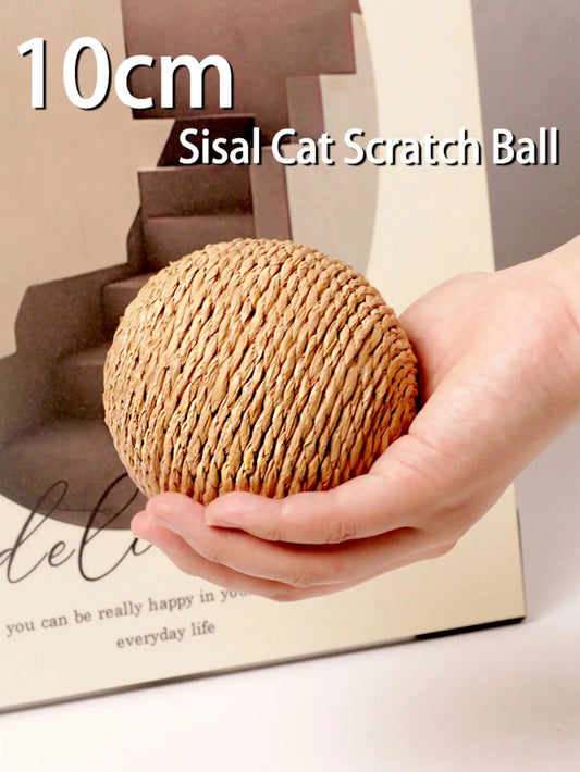 Interactive Cat Toy Scratching Ball with Sound for Kittens 0