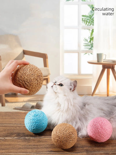 Interactive Cat Toy Scratching Ball with Sound for Kittens 2