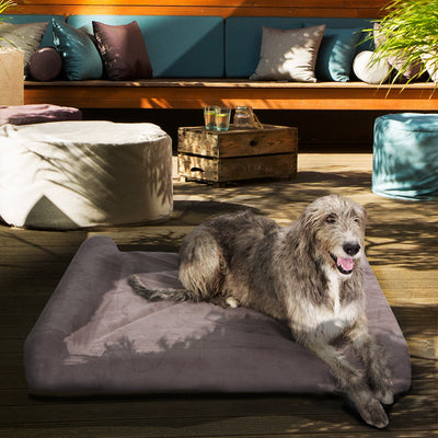 Lucky Dog | Orthopedic Memory Foam Dog Bed with Bolster for Large Dogs up to 300 lbs 0