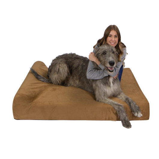 Lucky Dog | Orthopedic Memory Foam Dog Bed with Bolster for Large Dogs up to 300 lbs 1