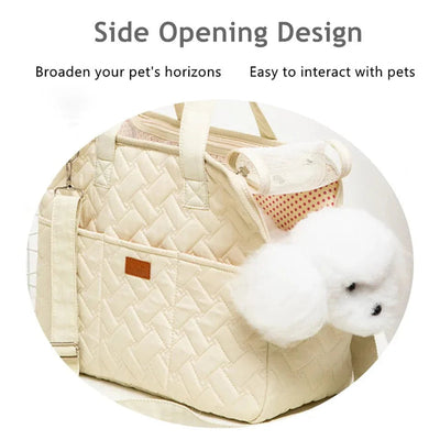 Luvikno | Large Capacity Dog Carrier Bag with Breathable Design for Travel Up to 6.5 kg 1