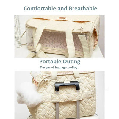 Luvikno | Large Capacity Dog Carrier Bag with Breathable Design for Travel Up to 6.5 kg 2