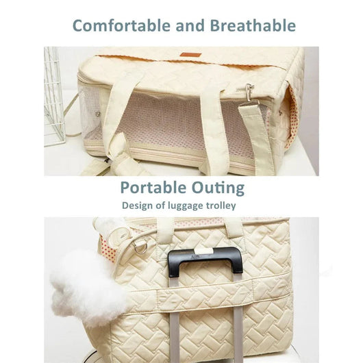 Luvikno | Large Capacity Dog Carrier Bag with Breathable Design for Travel Up to 6.5 kg 2