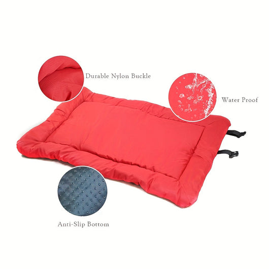 Waterproof Folding Dog Mat for Outdoor Travel and Camping - Compact Design 90x60 cm-Dog Mats-Levereau-Hair Green-Levereau