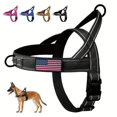 No Pull Dog Harness with Comfort Grip Handle and Reflective Strips for All Breeds 1