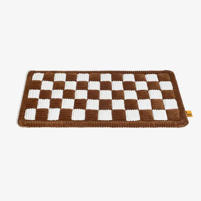 Non-Slip Dog Bed Mat with Ultra-Soft Chenille | for Car Seat Extender, Travel Comfort-Dog Beds & Sofas-Levereau-Brown-Levereau