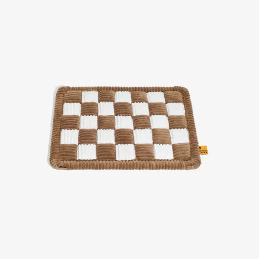 Non-Slip Dog Bed Mat with Ultra-Soft Chenille | for Car Seat Extender, Travel Comfort-Dog Beds & Sofas-Levereau-Brown-Levereau