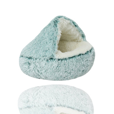 Orthopedic Dog Bed | Plush Cave Design for Small Dogs and Cats up to 25 lbs 3