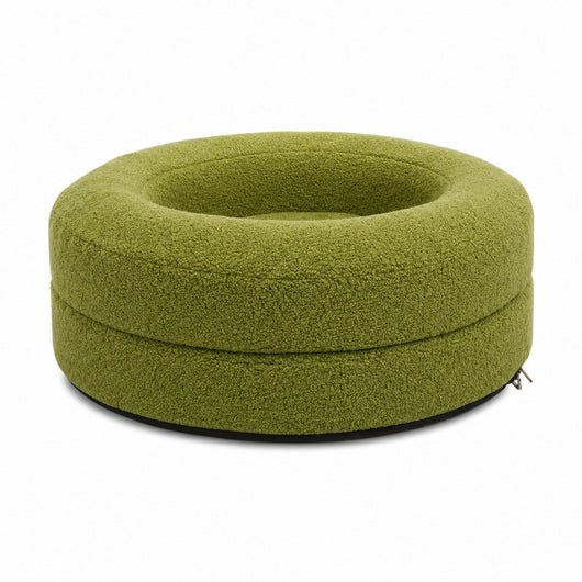 Orthopedic Dog Bed with Washable Cover for Large Dogs — Plush Faux-Fur Top and Anti-Slip Base 30