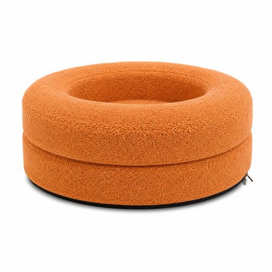 Orthopedic Dog Bed with Washable Cover for Large Dogs — Plush Faux-Fur Top and Anti-Slip Base 31
