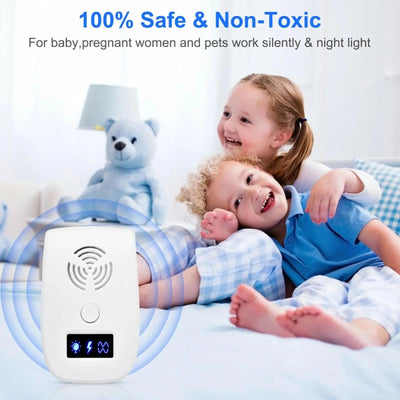 Pest Repeller Ultrasonic Device with Dual Chip Technology | for Dogs and Home Protection-Pest Control-Levereau-Default-Levereau