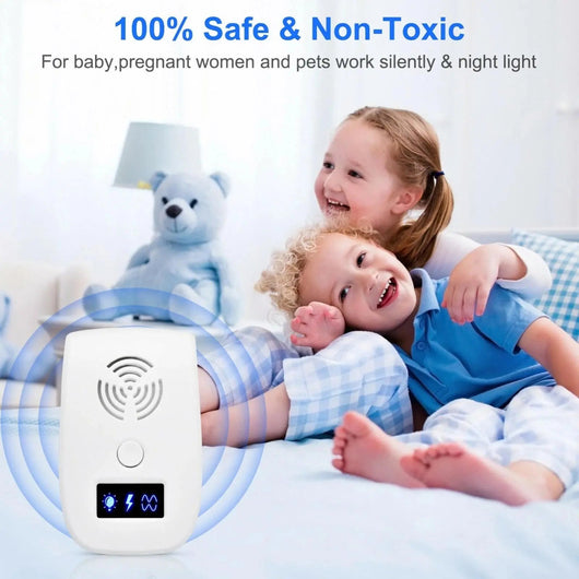 Pest Repeller Ultrasonic Device with Dual Chip Technology | for Dogs and Home Protection-Pest Control-Levereau-Default-Levereau