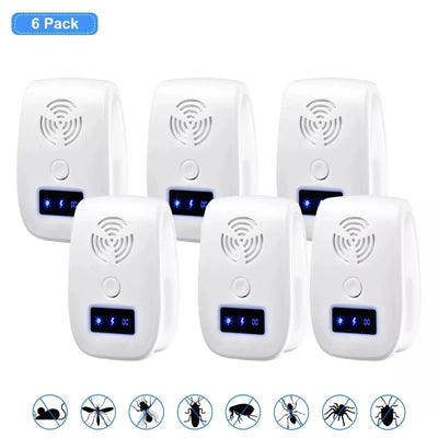 Pest Repeller Ultrasonic Device with Dual Chip Technology | for Dogs and Home Protection-Pest Control-Levereau-Default-Levereau