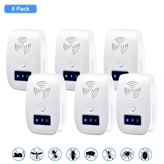 Pest Repeller Ultrasonic Device with Dual Chip Technology | for Dogs and Home Protection-Pest Control-Levereau-Default-Levereau