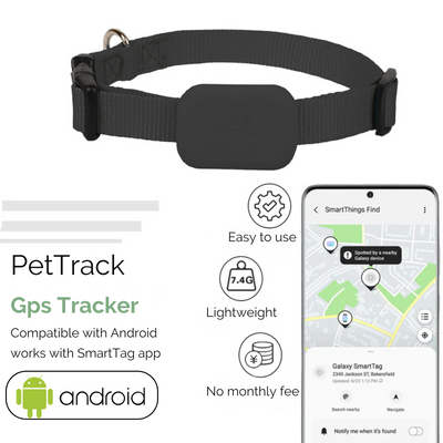 PetTrackPro | Bluetooth Dog and Cat Tracker with Long Battery Life for Small to Medium Pets-Pet Tracking & Monitoring Devices-Levereau-Black-Levereau