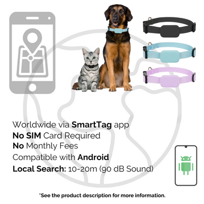 PetTrackPro | Bluetooth Dog and Cat Tracker with Long Battery Life for Small to Medium Pets-Pet Tracking & Monitoring Devices-Levereau-Black-Levereau
