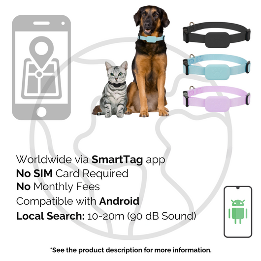 PetTrackPro | Bluetooth Dog and Cat Tracker with Long Battery Life for Small to Medium Pets-Pet Tracking & Monitoring Devices-Levereau-Black-Levereau