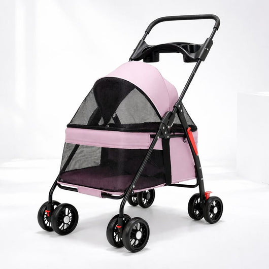 PetVoyage | Foldable Lightweight Dog Stroller with Mesh Panels for Small Dogs and Cats 0