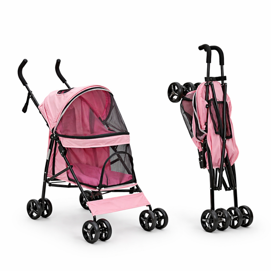 PetVoyage | Foldable Lightweight Dog Stroller with Mesh Panels for Small Dogs and Cats 7