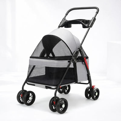 PetVoyage | Foldable Lightweight Dog Stroller with Mesh Panels for Small Dogs and Cats 8