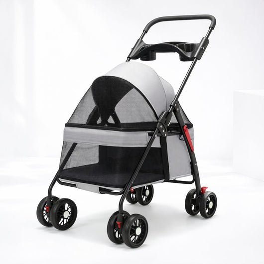 PetVoyage | Foldable Lightweight Dog Stroller with Mesh Panels for Small Dogs and Cats 8