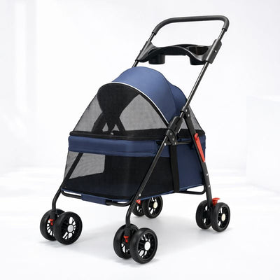 PetVoyage | Foldable Lightweight Dog Stroller with Mesh Panels for Small Dogs and Cats 9