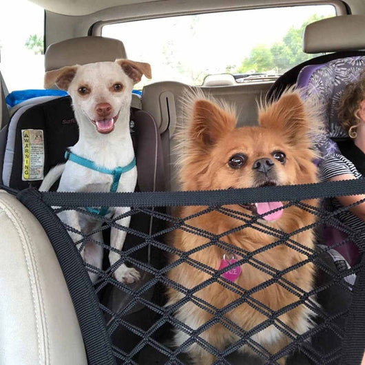 Pet Barrier for Dogs - Durable Adjustable Mesh Safety Net for Car Travel 1
