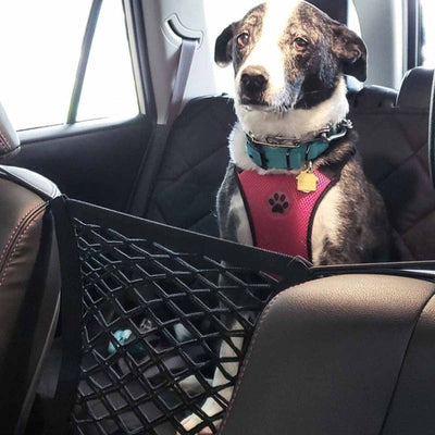 Pet Barrier for Dogs - Durable Adjustable Mesh Safety Net for Car Travel 2