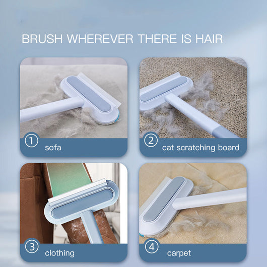 Pet Brush with Soft Bristle Surface for Effective Cleaning of Dogs and Cats in Home and Vehicle 3