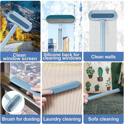 Pet Brush with Soft Bristle Surface for Effective Cleaning of Dogs and Cats in Home and Vehicle 4
