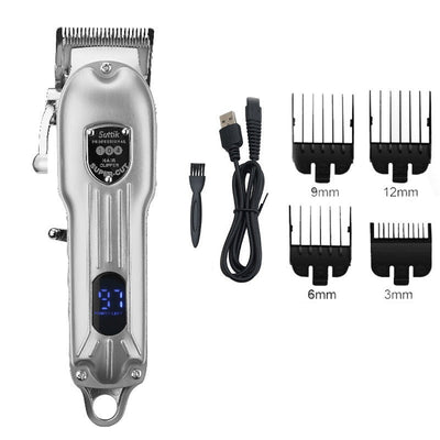 Professional Dog Clippers with Rechargeable Battery and Carbon Steel Blades for All Dog Sizes 0