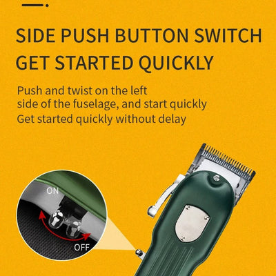 Professional Dog Clippers with Rechargeable Battery and Carbon Steel Blades for All Dog Sizes 3