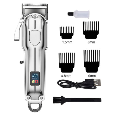 Professional Dog Clippers with Rechargeable Battery and Carbon Steel Blades for All Dog Sizes 7