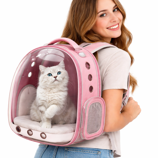 PurrLux | Cat Carrier Backpack with Ventilation Mesh for Safe Travel — Fits Cats up to 15 lbs 1