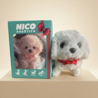 Robot Dog Toy with Realistic Movements and Touch Response for Kids-Robot Toys-Levereau-White-Levereau