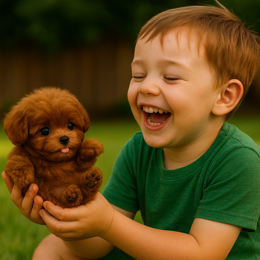 Robot Dog Toy with Realistic Movements and Touch Response for Kids-Robot Toys-Levereau-Brown-Levereau