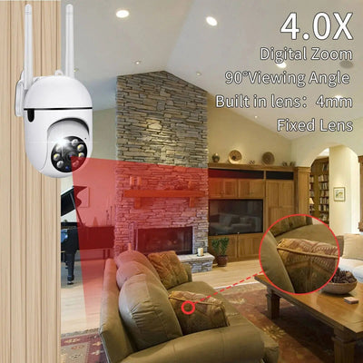 Security Camera with 1080P HD and Two-Way Audio | for Home Monitoring and Surveillance-Security Cameras-Levereau-Default-Levereau