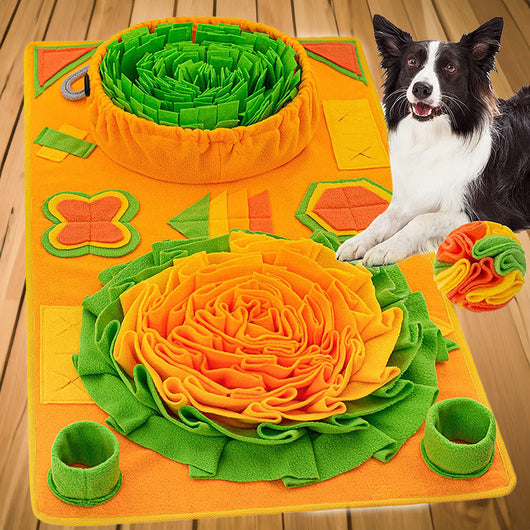Snuffle Mat for Dogs with Interactive Design and Soft Cotton Fabric for All Breeds 0