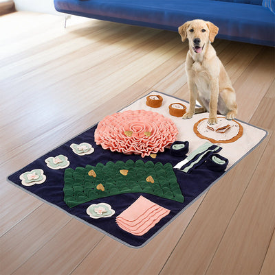 Snuffle Mat for Dogs with Interactive Design and Soft Cotton Fabric for All Breeds 11