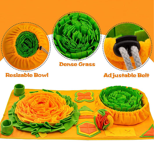 Snuffle Mat for Dogs with Interactive Design and Soft Cotton Fabric for All Breeds 5