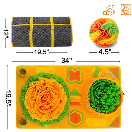 Snuffle Mat for Dogs with Interactive Design and Soft Cotton Fabric for All Breeds 6