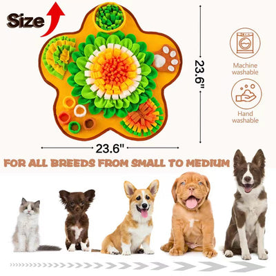 Snuffle Mat for Dogs with Interactive Design and Soft Cotton Fabric for All Breeds 7