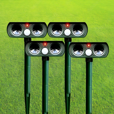 Solar Ultrasonic Pest Repeller with Motion Sensor for Outdoor Protection Against Animals 0