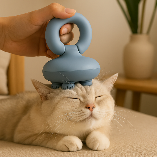 Vibrating Pet Massager with Waterproof Design for Dogs and Cats – Stress-Relieving and Ergonomic 1