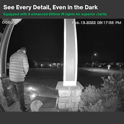 Video Doorbell Camera with Night Vision and Two-Way Audio for Home Security 3